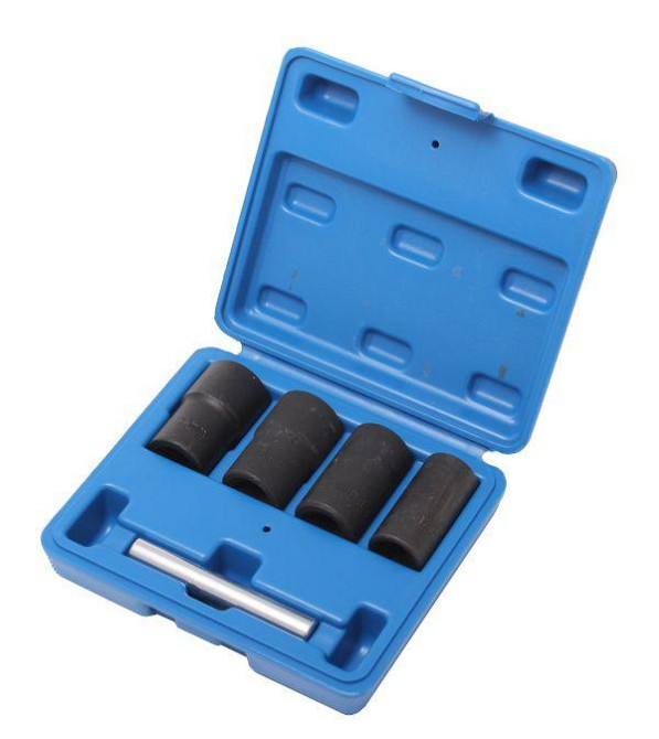 Набір головок-екстракторів для вилучення пошкоджених болтів та гайок 5пр.1/2" (17,19,21,22мм) Одеса - фото 1
