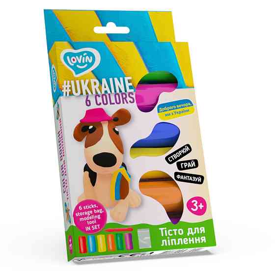 Набір для ліплення з тістом Асорті 6 кольорів #Ukraine TM Lovin 41171 Вінниця