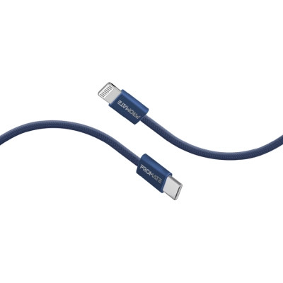 Дата кабель USB-C to Lightning ecoline-ci120.navy Promate (ecoline-ci120.navy) Винница - изображение 1