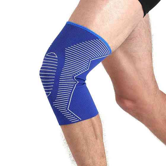 Бандаж коліна синій розмір S-M, L-XL ST-7028 Вишневе