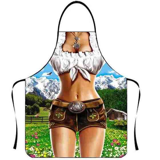 Фартух з приколом для жінок на свято 75 на 60 см різнобарвний Київ