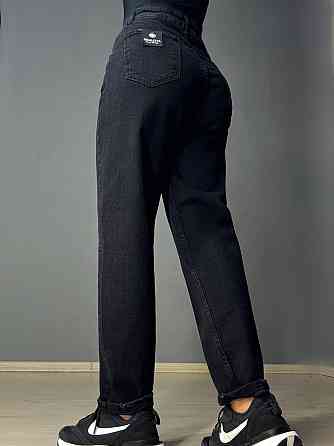 Джинси жіночі Mikaletta 13129 МОМ банани батал великі розміри чорні, чорний, З6, 36, 97 см, 123 см Київ