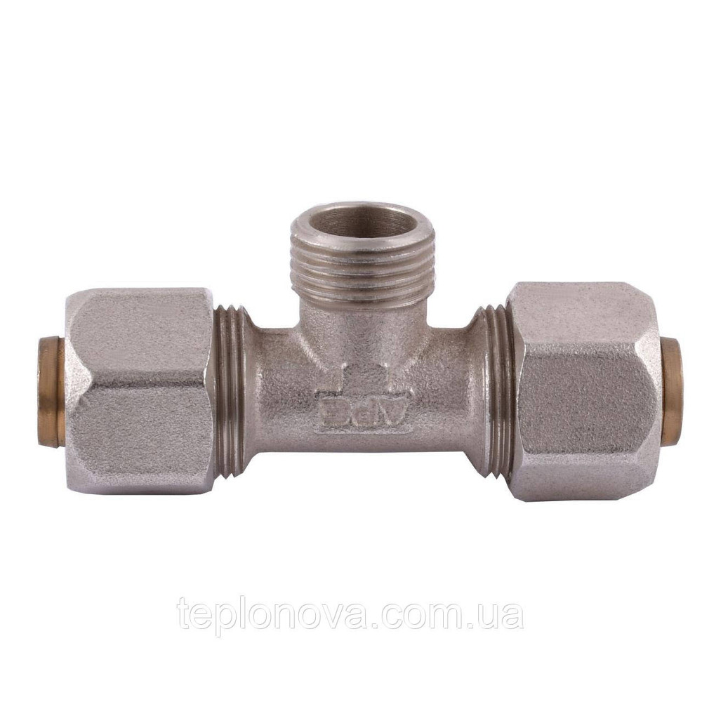 Тройник с наружной резьбой APE 733 L 20х1/2″x20 ITALY Черновцы - изображение 1