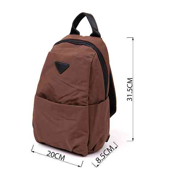 Сумка через плече нейлон Vintage 20634 Коричнева Київ