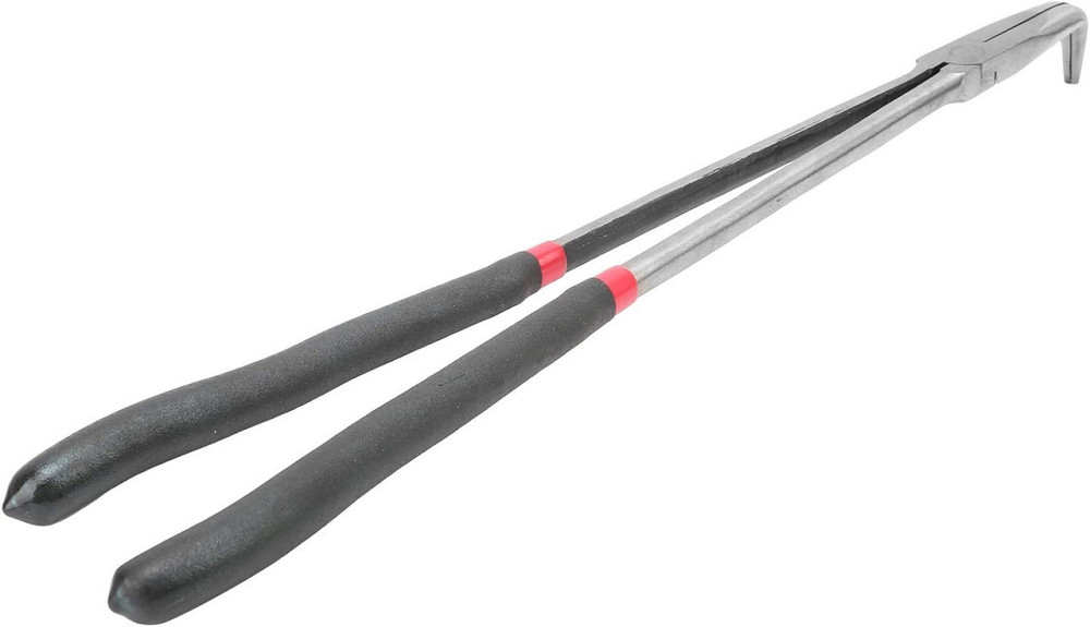 Довгогубці вигнуті з подовженим руків'ям 90гр. CR-V 16"-400мм, на пластиковому тримачі Одеса - фото 1