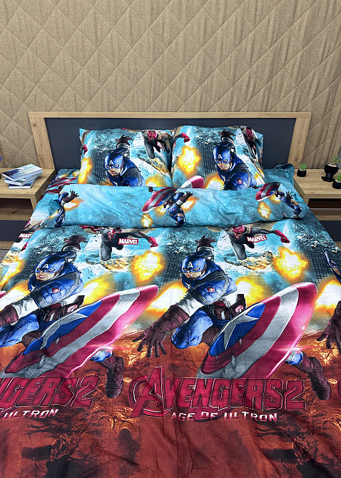 Комплект детского постельного белья Фланель, Koloco Полуторный 150х210 с разноцветным принтом (88-061) Киев - изображение 6