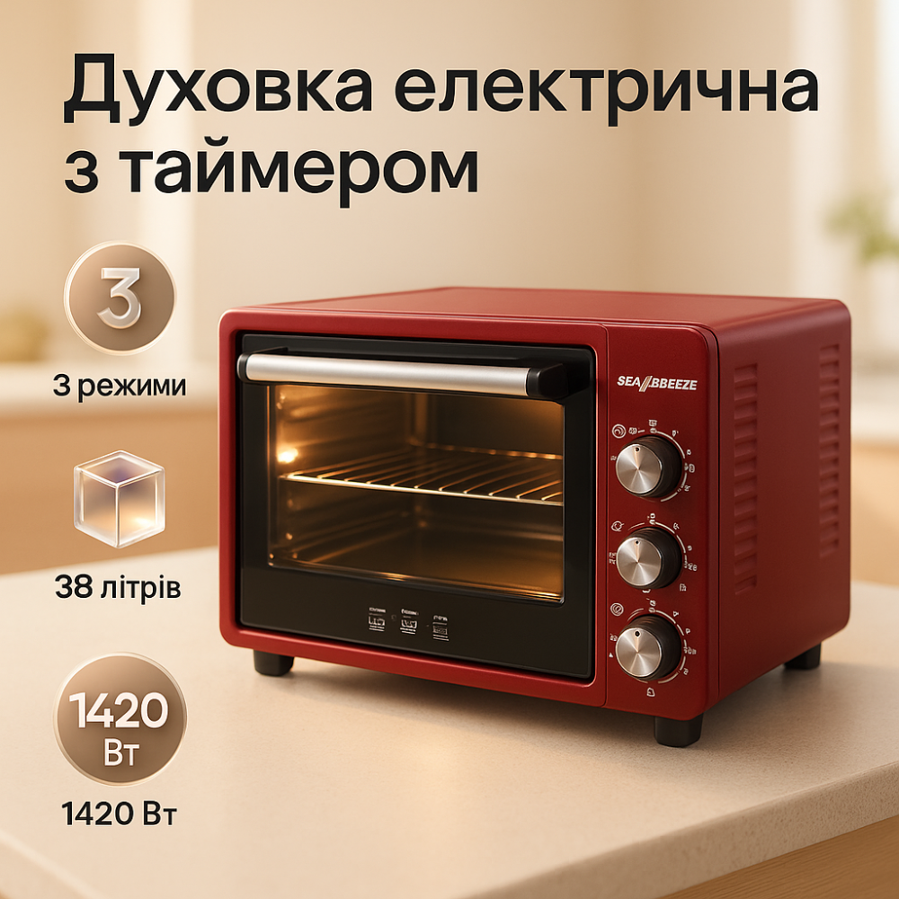 Печи электрические Sea, Электропечь настольная, Настольная печь, Печь-плита электрическая, Духовая печь XY-37 Львов - изображение 7