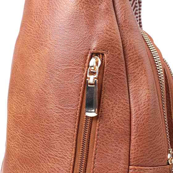 Практичная женская сумка с одной лямкой через плечо из экокожи Vintage 22758 Рыжий Киев