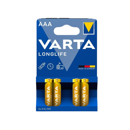Батарейка лужна ААА/LR03 (бл-4шт) VARTA Longlife Житомир - изображение 1