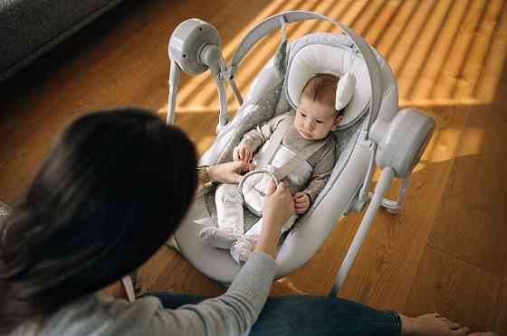 Гойдалка дитяча FreeON Snuggy Stars Light Grey Київ
