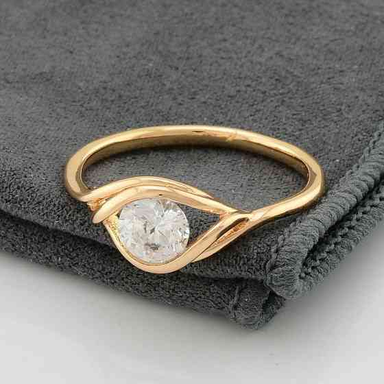 Кольцо Xuping позолота 18К, 19 размер (ширина 8мм, вес 1,8г) Киев