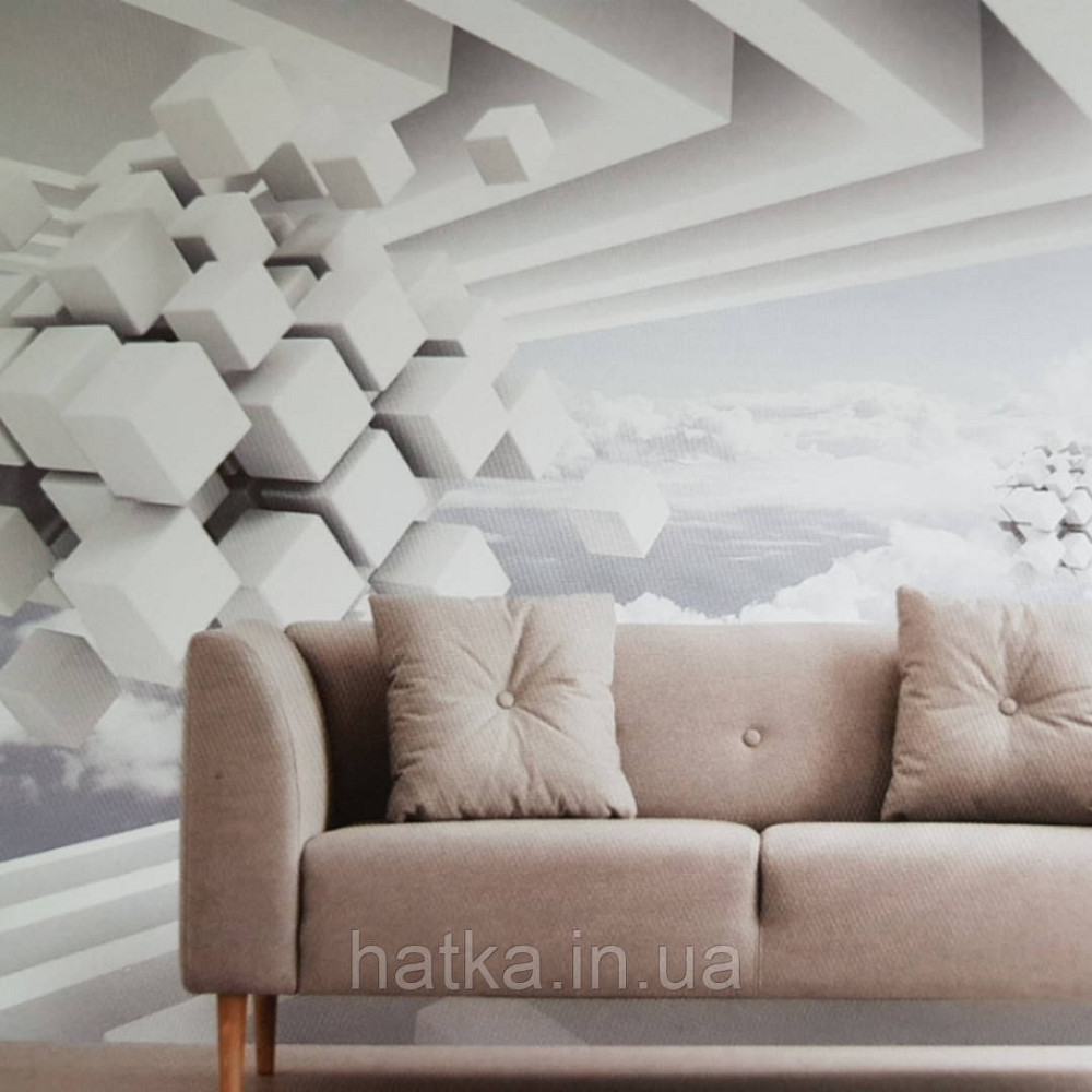 Шпалери вінілові на флізелін розширюють простір стіна йде в далечінь Київ - фото 1