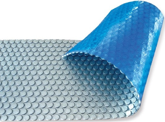 Солярне покриття Aquajoy Platinum Bubbles 500 мкм. ширина 7.5 м (30 пог. м). сріблястий/блакитний Київ - фото 1