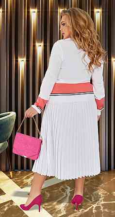 Костюм зі спідницею в складку плісе великого розміру (54) Київ