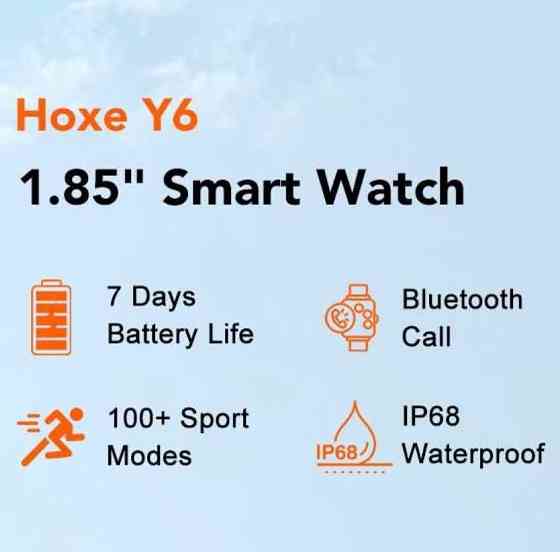 СМАРТ - Часы: Hoxe Y6 Greame White. Киев