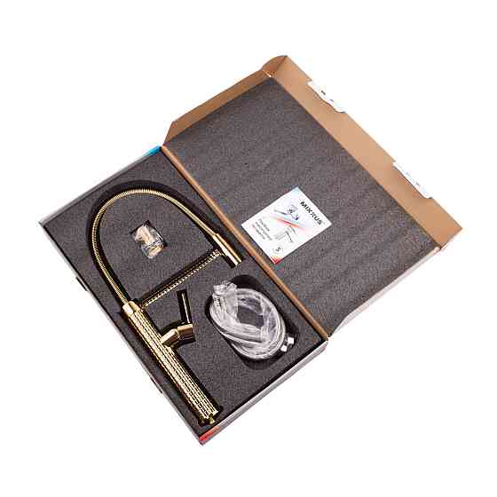 Кухонный смеситель Mixxus Premium Spark 017 GOLD MI6972 Харьков