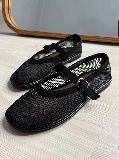 Балетки женские Meideli 5231-7 Mary Jane сетка с ремешком черные, 40, 25,5 см Киев - изображение 7