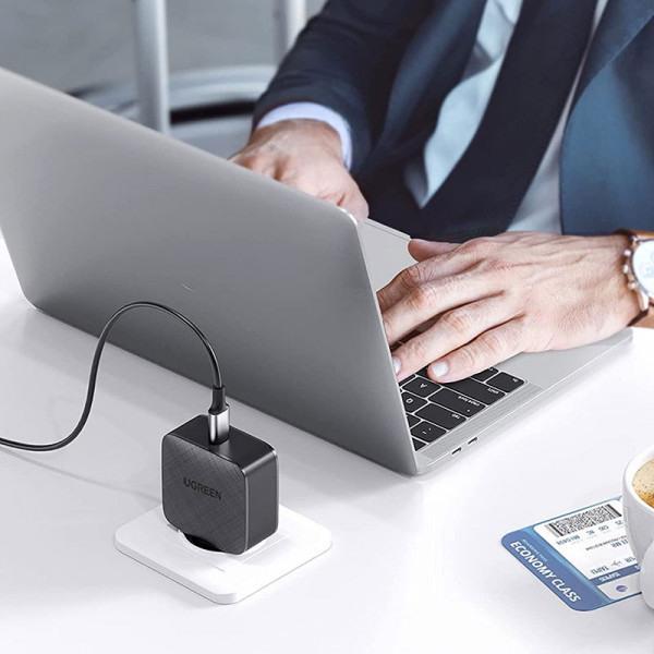 Зарядний пристрій 1xUSB 65W (1xType-C QC3) Tech Fast GAN Charger чорний CD217 Ugreen (70817) Київ - фото 4