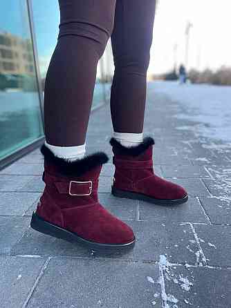 Без бренда Угги жіночі YDG-bellini 1833 бордові (зима, замша натуральна) (1715) 41 Коломыя