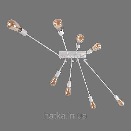 Люстра металлическая производство Sirius PR 1062/8 (белый) Киев
