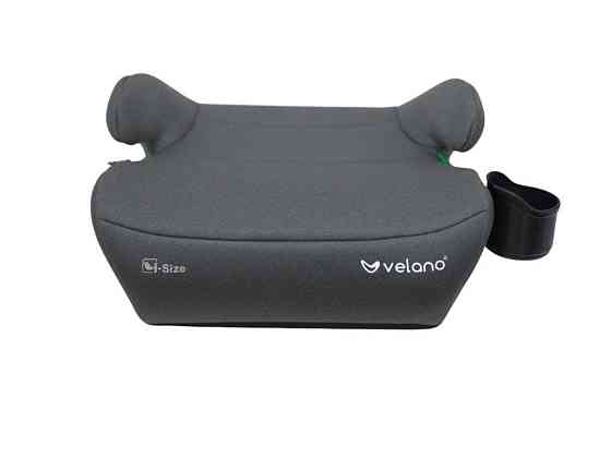 Бустер VELANO Primo i-Size 125–150 см, ISOFIX + підстаканник, grey Київ