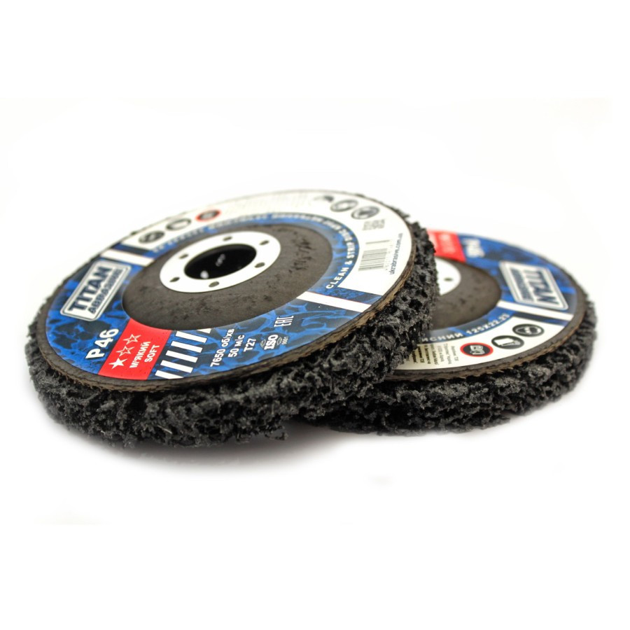 Круг зачисний з нетканого абразиву (корал) Т27 125×22.23 мм чорний м'який ТІТАN Рівне - фото 1