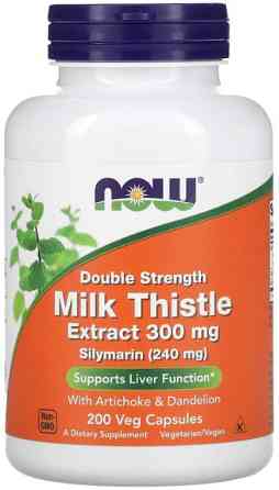 Розторопша Now Foods Milk Thistle 300 мг 200 вегетаріанських капсул Київ