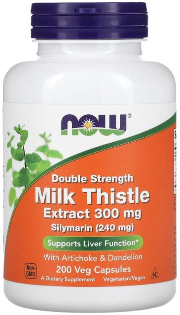 Расторопша Now Foods Milk Thistle 300 мг 200 вегетарианских капсул Киев - изображение 1