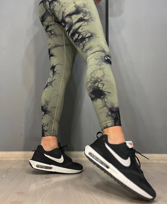 Лосины женские LADY HUREM 18160 мраморные пуш-ап широкий пояс утягивающие хаки, хаки, S-M Киев - изображение 15