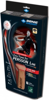 Набір Пінг-Понг Donic Persson Level 600 Gift Вишневе - фото 2