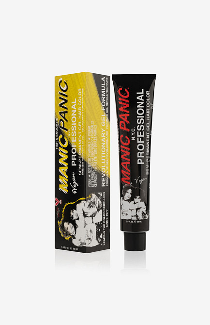Manic Panic Professional Solar Yellow Напівперманентний професійний прямий, 100% веганський фарбник насичено жовтого відтінку 90мл Дніпро - фото 1