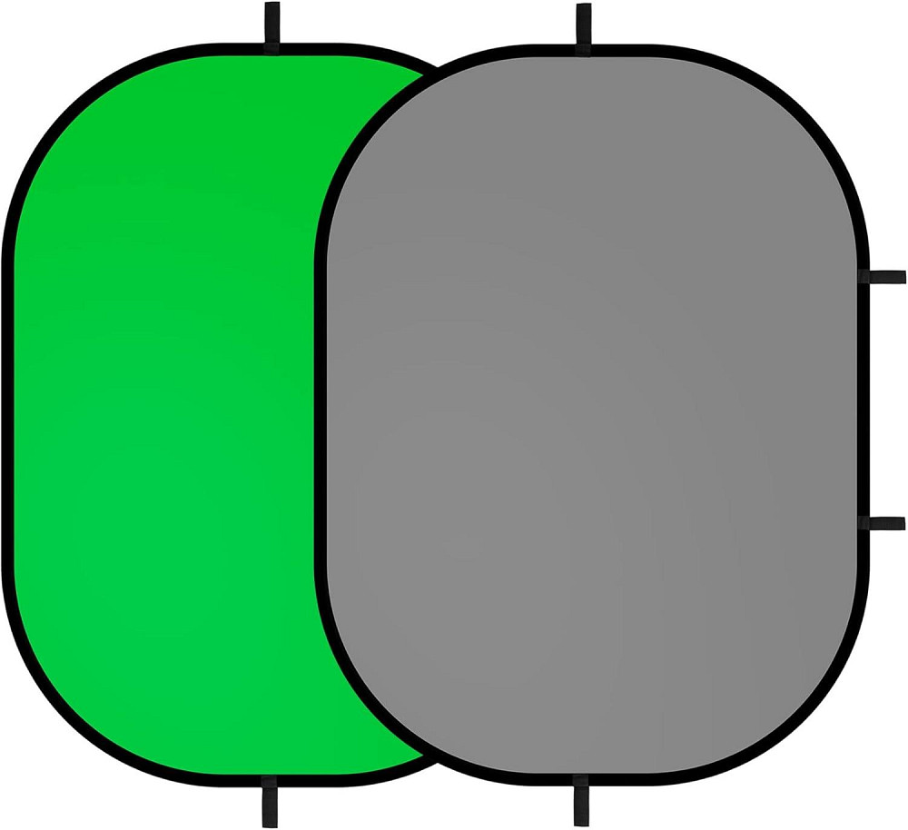 Фотофон двосторонній зеленого/ сірого кольору 180 × 200 см Selens Луцьк - фото 2