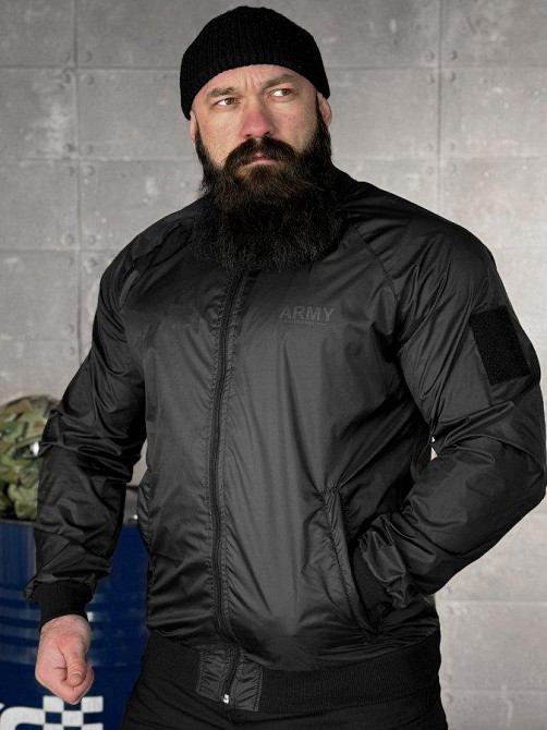 Легкая ветровка army black ВТ5072 Одесса - изображение 2