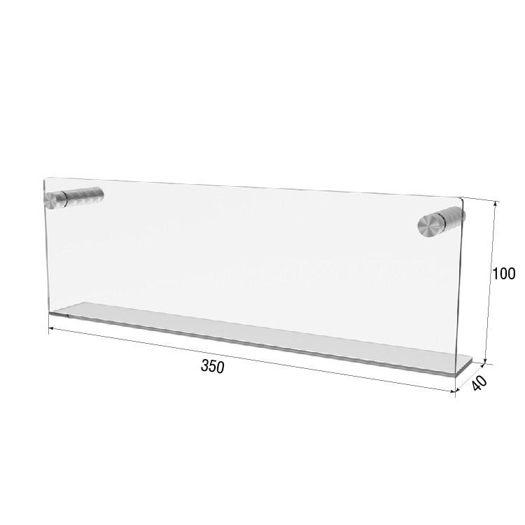 Полиця EKOSTAR настінна 350х100х40 Київ - фото 3