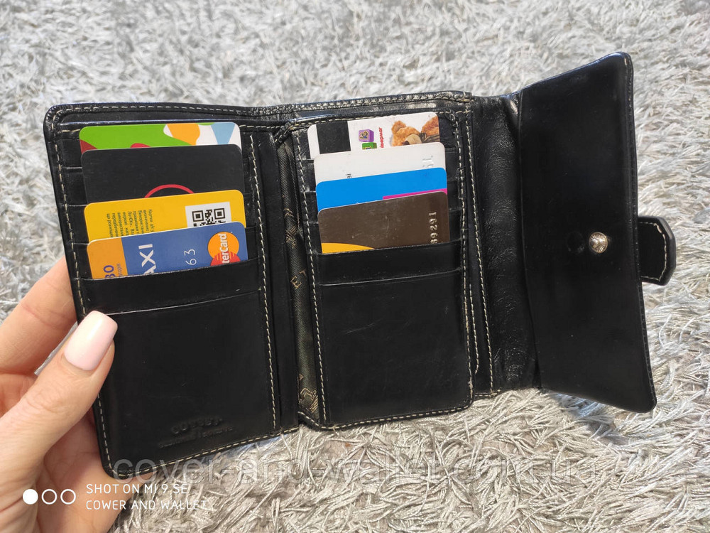 Невеликий жіночий шкіряний гаманець на багато карток Cosset Київ - фото 4