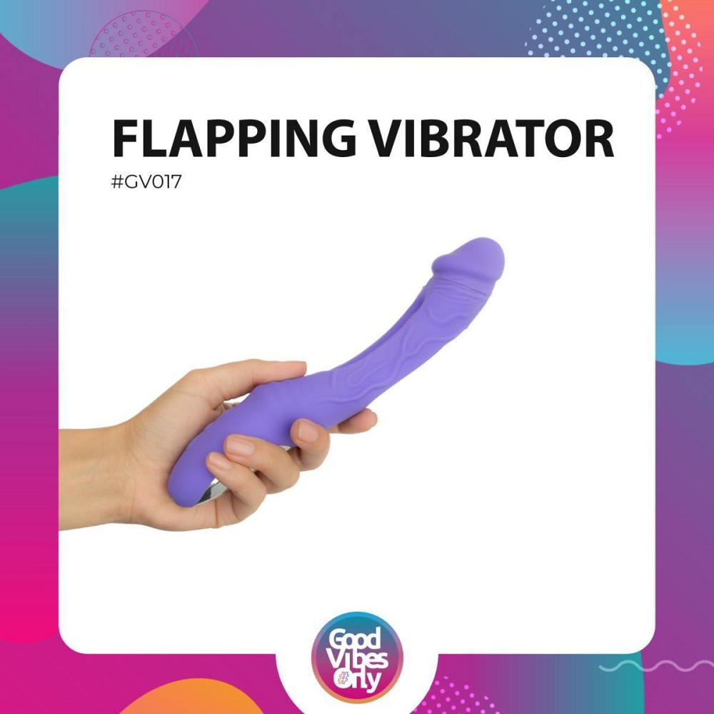 Вібратор Good Vibes Only - Flax Vibrating Dildo with G-Spot Stimulator Sex Aura Київ - фото 9