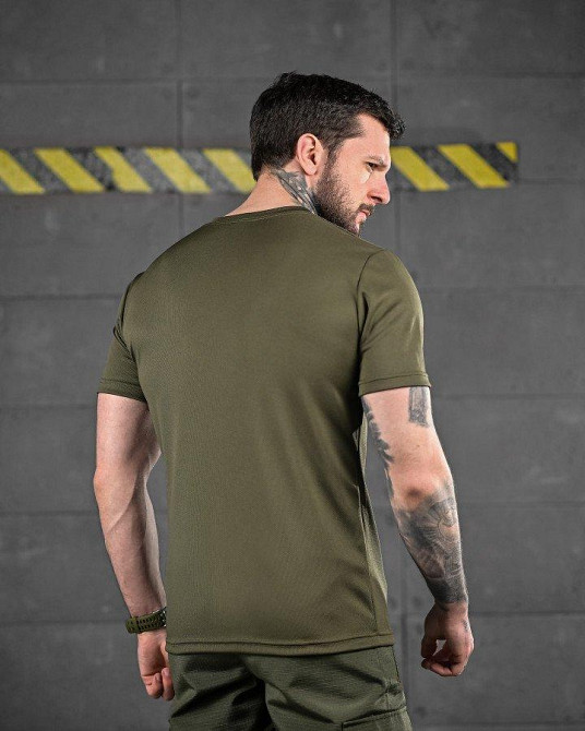 Тактична потовідвідна футболка Oblivion SPARTAN олива ДЛ6583 Одеса - фото 3