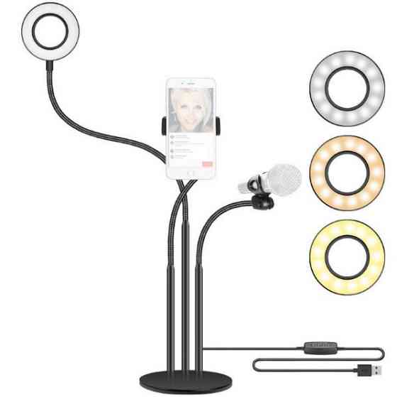 Клієнт для телефону LED лампа UKC Professional Live Stream Pro 3 в 1 Original Київ