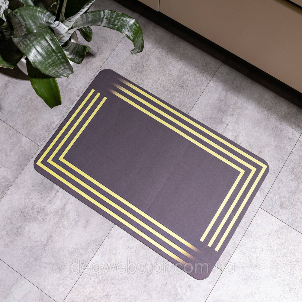 Килимок універсальний діатомітовий Stripe 58*38 см прямокутний Yiwu HP-42-121 Київ - фото 2