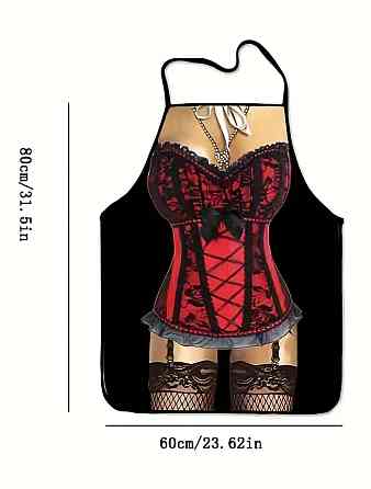 Фартух з приколом Дівчина 80 на 60 см різнобарвний Київ