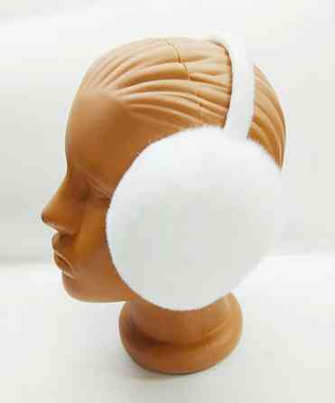 Хутряні навушники дитячі з Rex Білий Харків