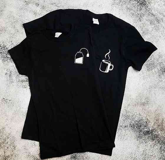 Парні футболки для хлопця та дівчини з оригінальним принтом Чернівці