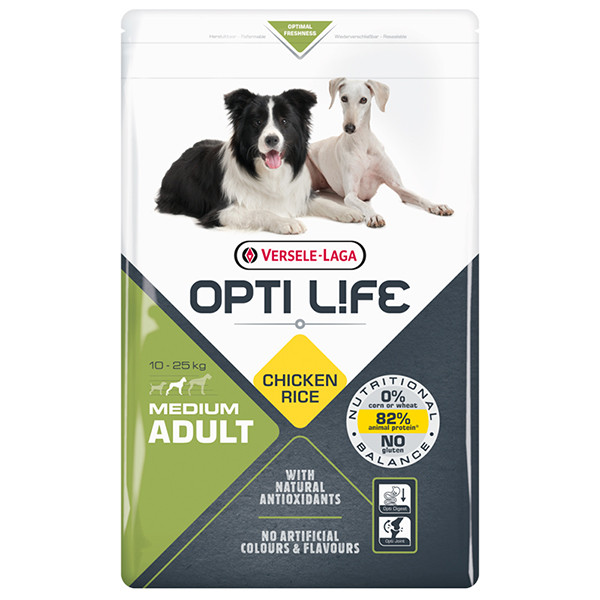 Opti Life Adult Medium ОПТІ ЛАЙФ ДОРОСЛИЙ СЕРЕДНІХ сухий суперпреміум корм для собак середніх порід Київ - фото 1