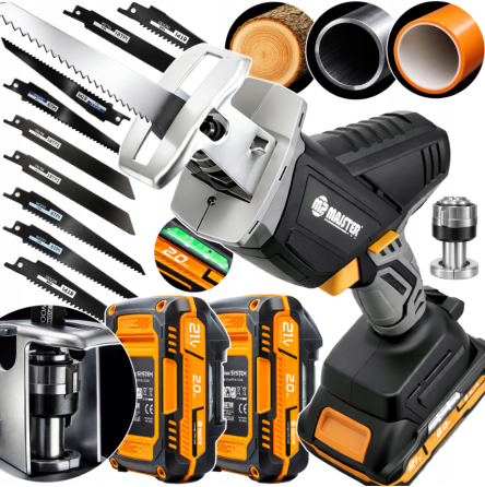 Акумуляторна шабельна пила 21В 2Аг Majster Pro (Польща) Київ