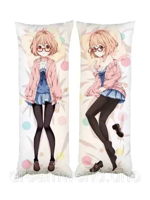Подушка дакимакура Курияма Мирай декоративная ростовая подушка для обнимания 50х150 Харьков - изображение 1