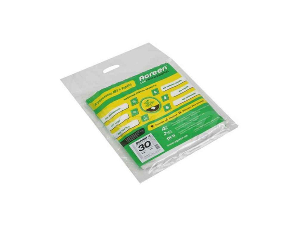 Агроволокно пакетоване біле 30г/м2 (1,6х10м) ТМ AGREEN Київ - фото 1