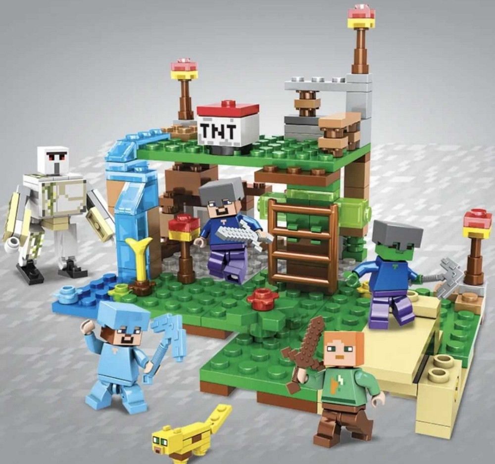 Конструткор Майнкрафт minecraft совместим Лего Lego шахта деревушка база. Харьков - изображение 7