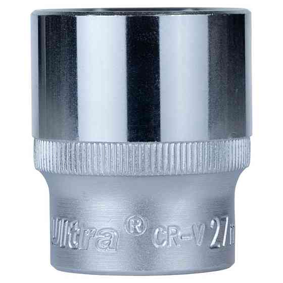 Насадка шестигранна коротка 1/2" 27мм CrV ULTRA (6070272) Рівне
