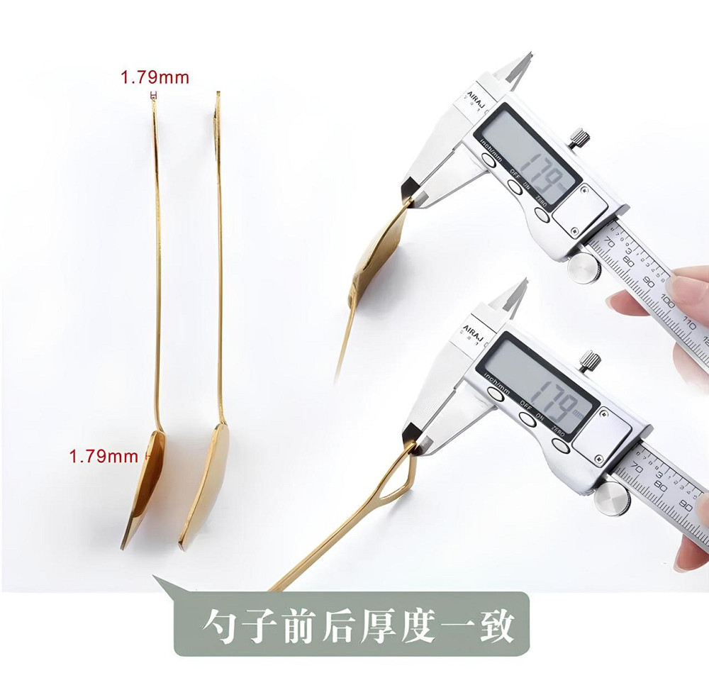 Набір чайних ложок RESTEQ у вигляді лопати з нержавіючої сталі, 2 шт, стильні сріблясті ложки Київ - фото 4