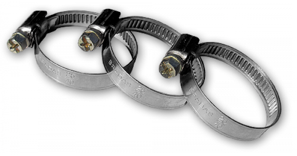 Хомут черв'ячний, оцинкований, RVW1, 25-40 мм, RVW1 25-40/9 Київ - фото 1